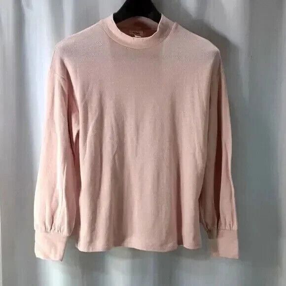 a.n.a. Tops - ana top women's size medium peach long sleeve NEW *